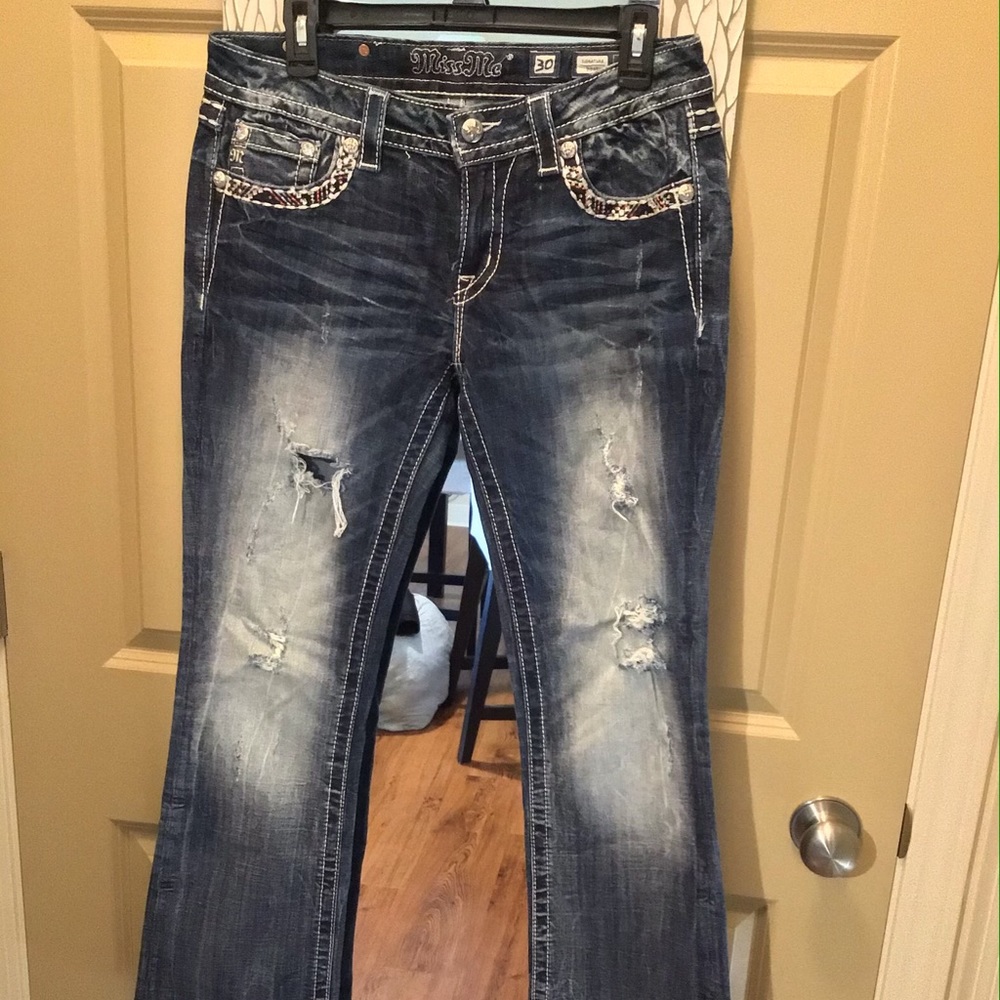 Distressed Miss Me Jeans